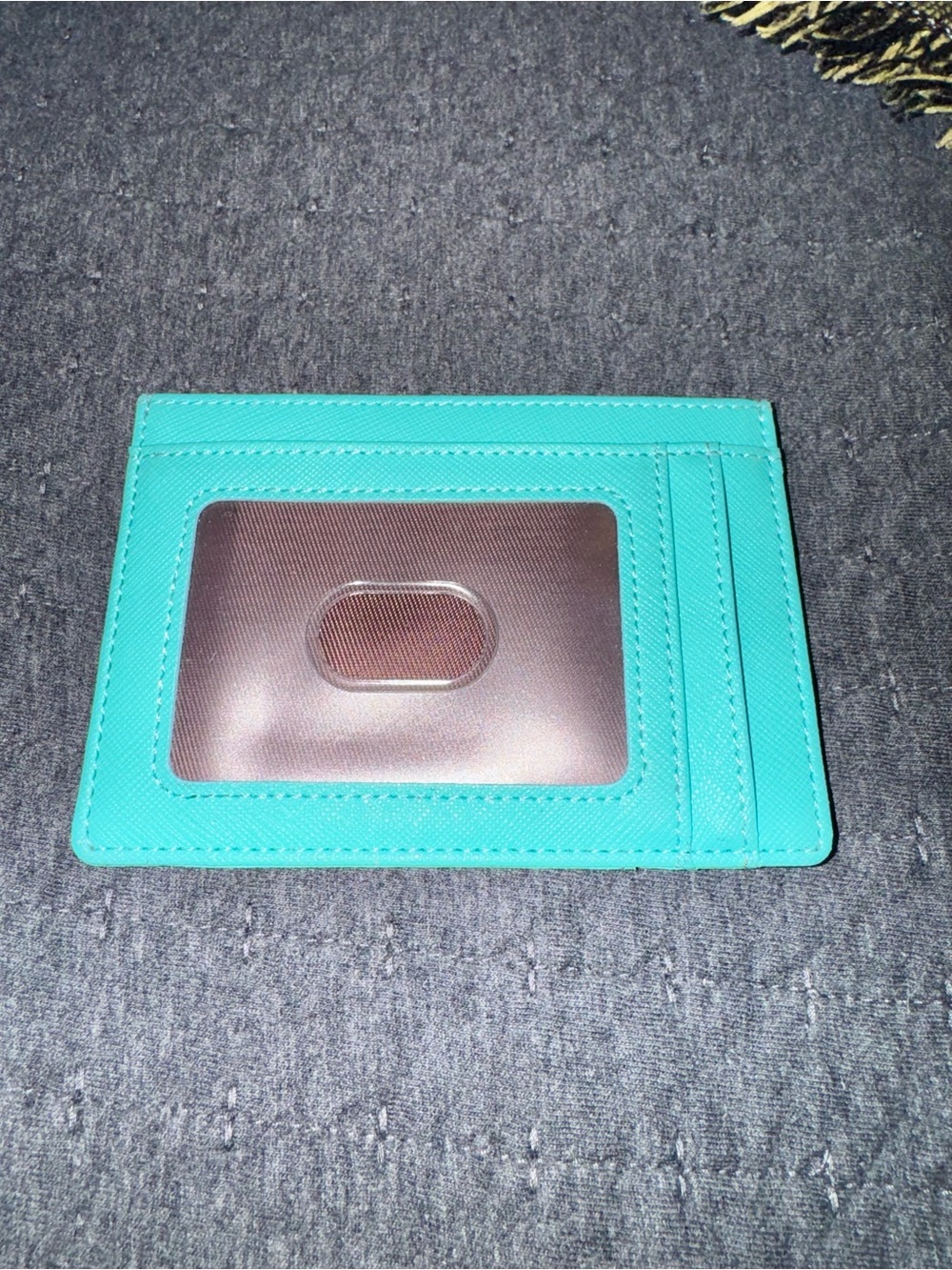 Turquoise Cardholder Wallet with ID Window